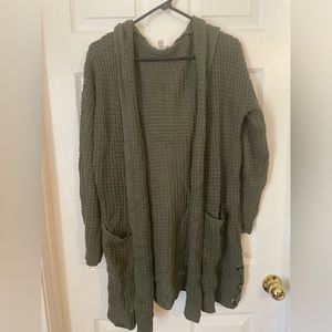 Hooded cardigan